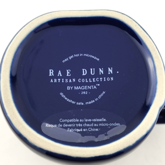 ⭐️2/ $50⭐ Rae Dunn Artisan Coffee Tea Mug Glossy Blue Large Letters DAD'S MUG - Picture 7 of 10